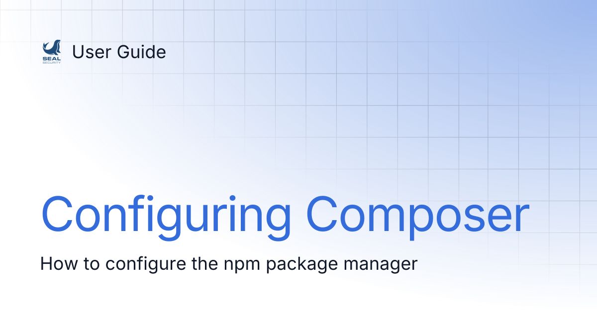 Configuring Composer | User Guide